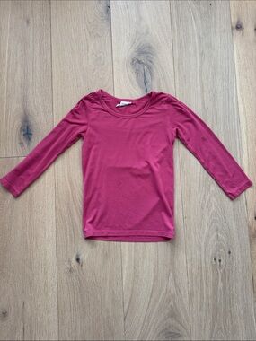 Uniqlo Kids Long Sleeve Heattech Long Sleeve in Raspberry Pink